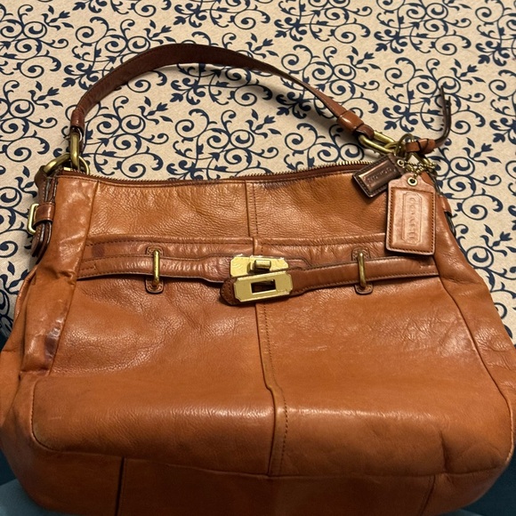 VINTAGE COACH LEATHER CHELSEA ASHLYNN HOBO BAG - Picture 7 of 15